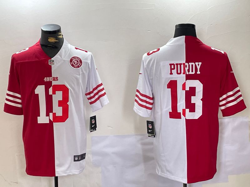 Men San Francisco 49ers 13 Purdy Red White Nike 2024 Limited NFL Jersey style 10081